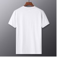 Summer casual fashion men's round neck T-shirt new short-sleeved top comfortable fashion embroidered