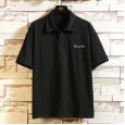 Lapel short-sleeved polo shirt men's plus size loose half-sleeved t-shirt men's comfortable fashion casual