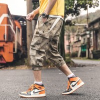 Boys summer cropped pants trendy youth fashion comfortable youth leisure loose leisure