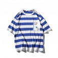 Spring new casual short-sleeved T-shirt youth popular comfortable fashion casual style stripes