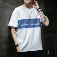 Summer new short-sleeved cotton t-shirt men's trend summer tide brand loose youth popular