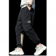 Spring new overalls men's casual pants loose sports harem pants burst