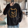 Spring and summer new bear long-sleeved T-shirt 