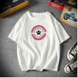 Short-sleeved t-shirt male large size five-point sleeve male loose seven-point sleeve youth popular comfortable fashion