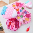 Children makeup cosmetics princess set safety lipstick nail polish stage performance girl toy