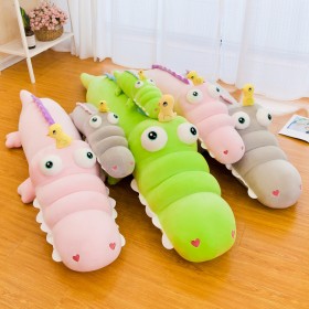 Cartoon cute down cotton soft crocodile plush doll cartoon creative pillow girls children children plush toys