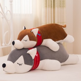 Down cotton and soft husky doll plush toy dog large software children birthday gift pillow