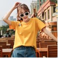 Summer new mm large size women's solid color ladies shirt loose printed short-sleeved t-shirt women's tide